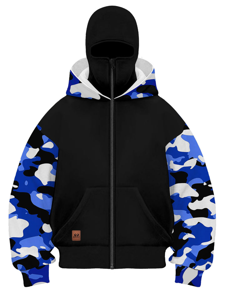 Herren Modische Camouflage Kapuzenjacke Drune