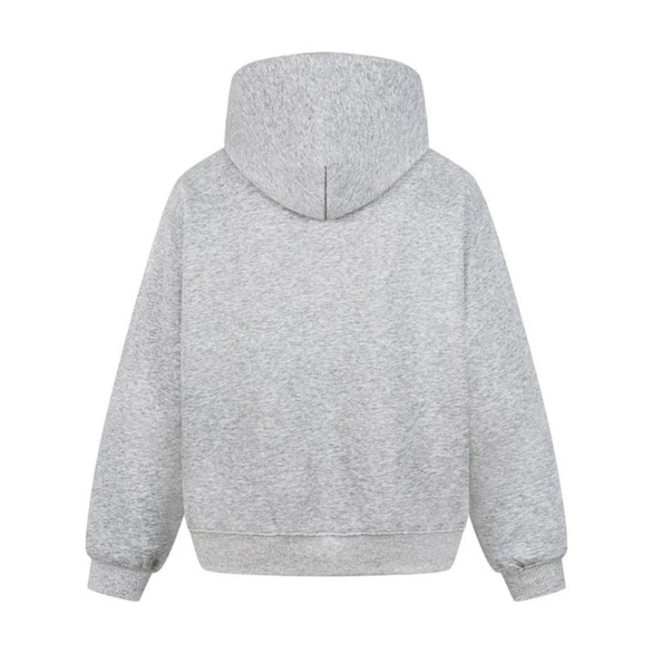 Damen Oversize Kapuzenpullover mit Kängurutasche und Leo‑Stern‑Print Drune