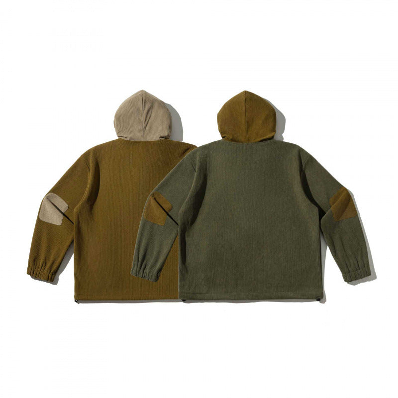 Unisex Oversize Kapuzenpullover mit Schnürung und Kängurutaschen Drune
