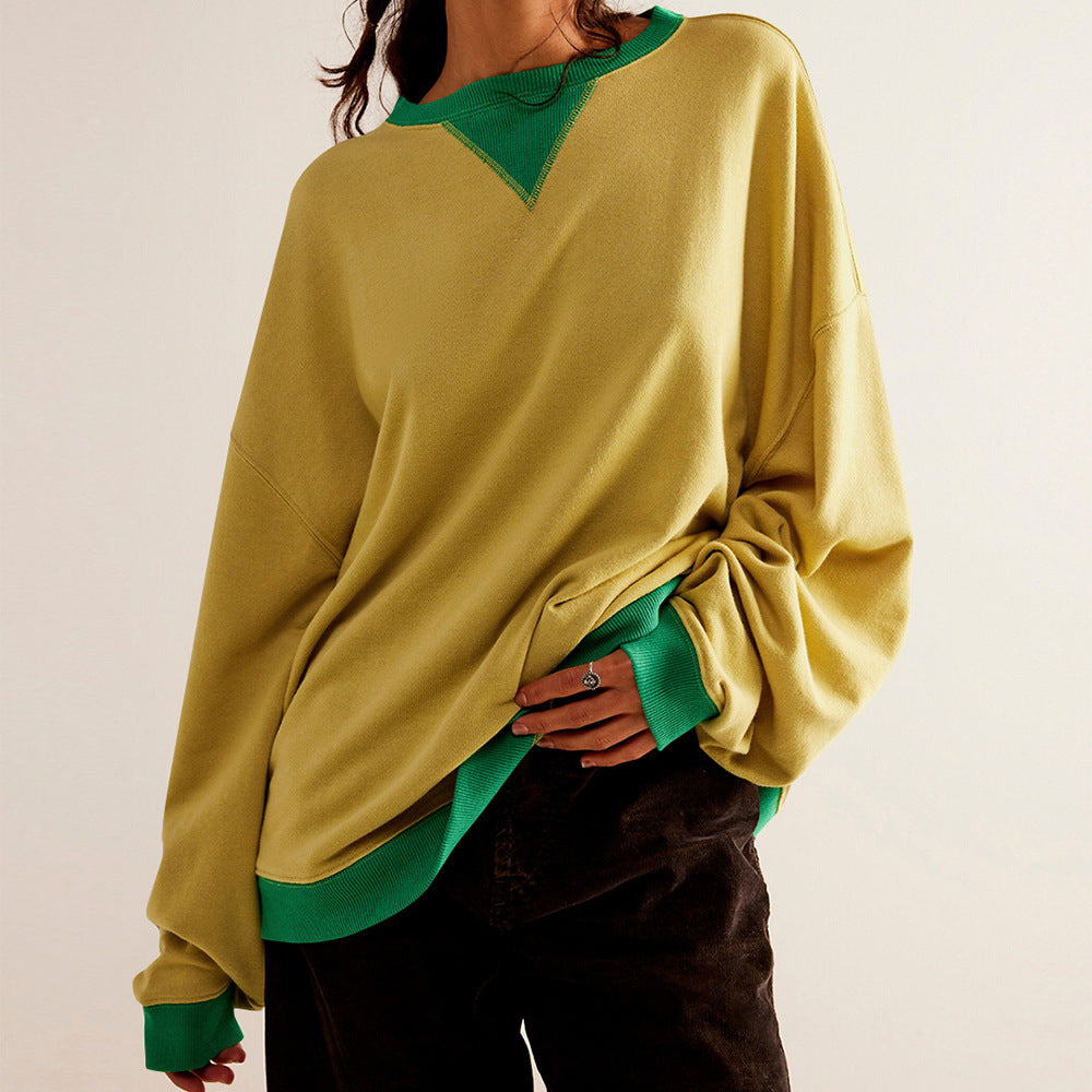Damen Oversized Sweatshirt mit modernem Design und weichem Material Drune