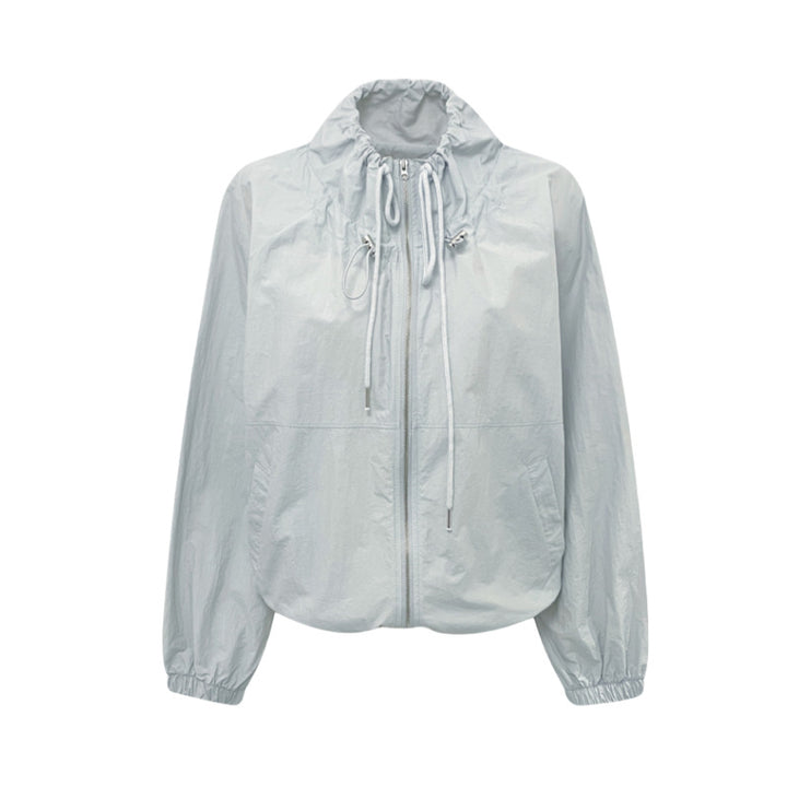 Damen leichte Übergangsjacke mit verstellbarem Kordelzug Drune