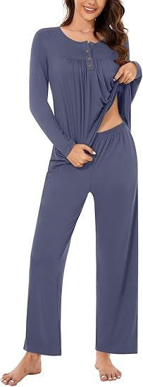 Damen Schlafanzug Set Drune