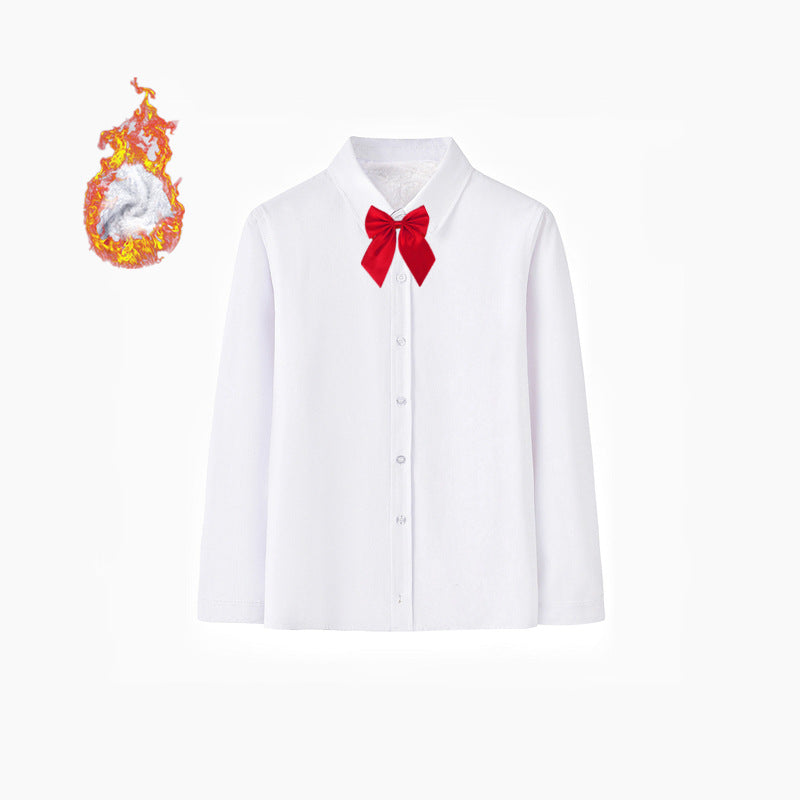 Damen Elegantes Langarmhemd mit weicher Innenseite Drune