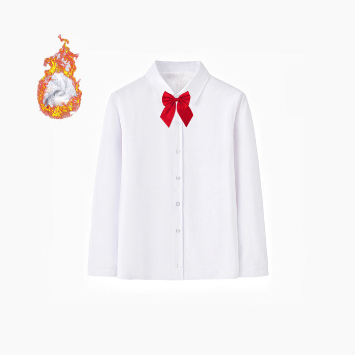 Damen Elegantes Langarmhemd mit weicher Innenseite Drune