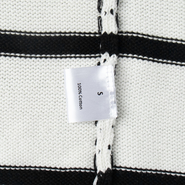 Damen Strickoberteil mit zeitgemäßem Design und kontrastierenden Streifen Drune