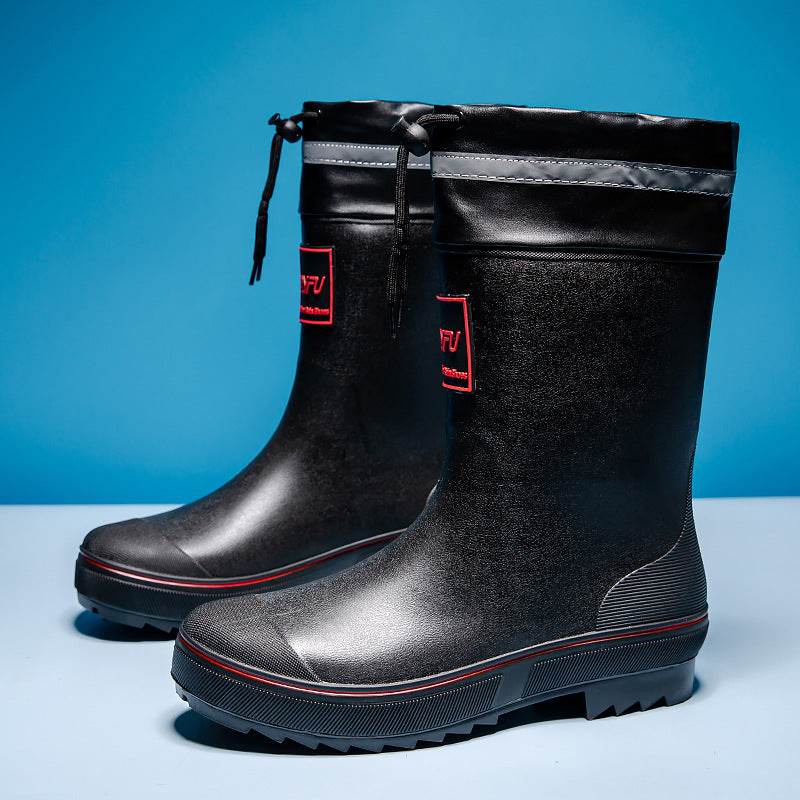 Damen Robuste Kurzschaft‑Gummistiefelette mit verstärkter Zehenkappe und griffiger Profilsohle Drune