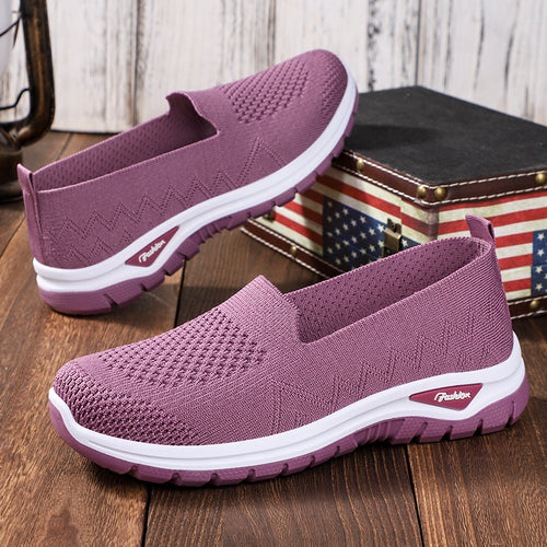 Damen nan nahtloser Strick-Slip-On mit gepolstertem Memory-Fußbett und flexibler Profillaufsohle Drune