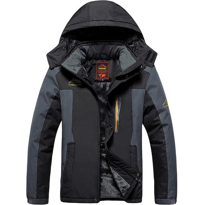 Herren Wasserdichte und atmungsaktive Outdoor-Softshell-Jacke mit Kapuze Drune