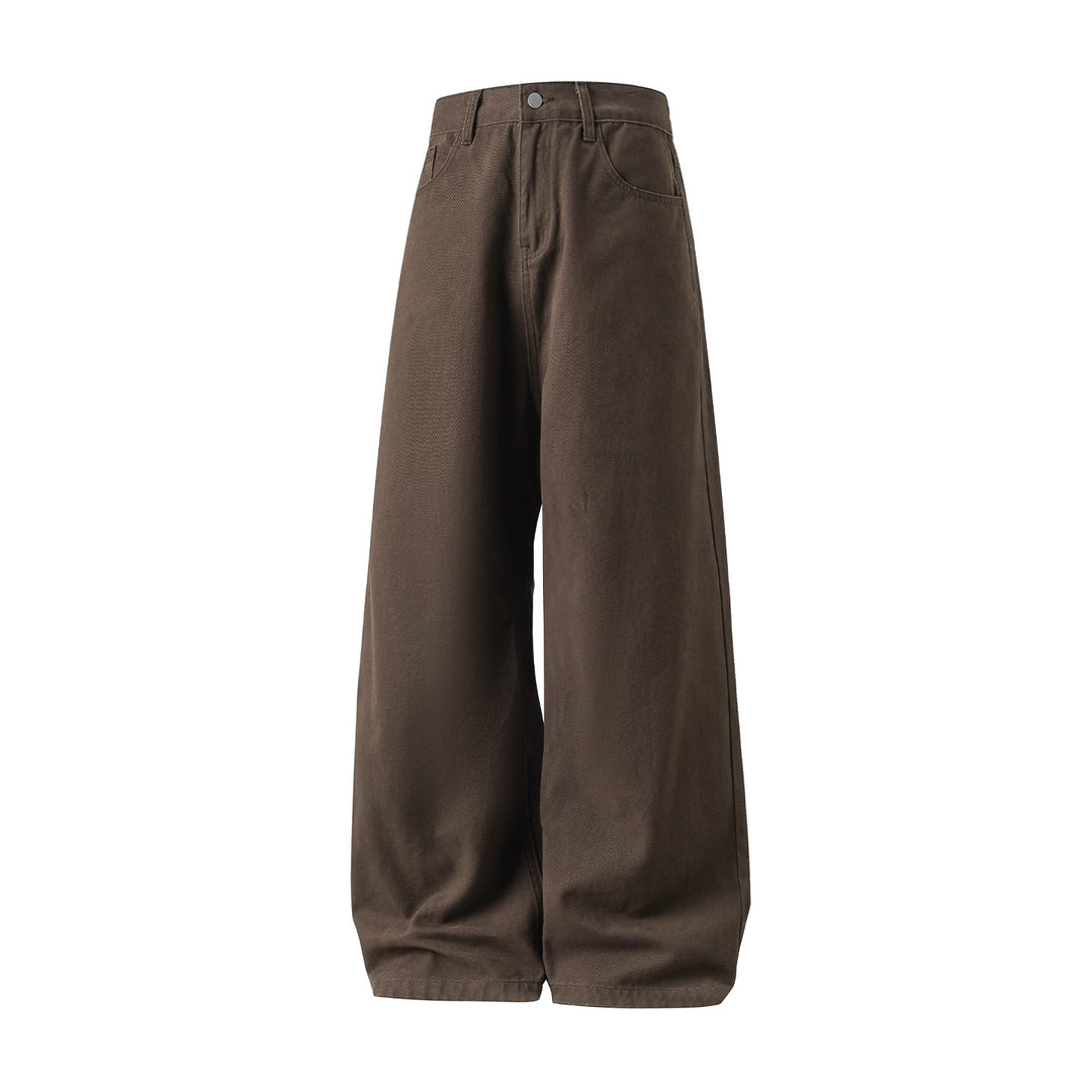 Damen Hochtaillierte Twill-Hose mit extra weitem Balloon-Schnitt Drune