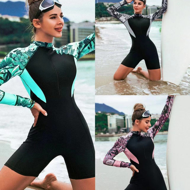 Damen Neopren-Surfenanzug mit langem Arm und stylischen Details Drune