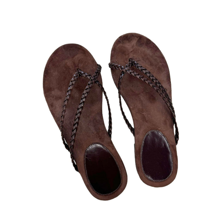 Damen Zehentrenner-Sandalen mit flexiblem Fußbett und elegantem Riemendesign Drune