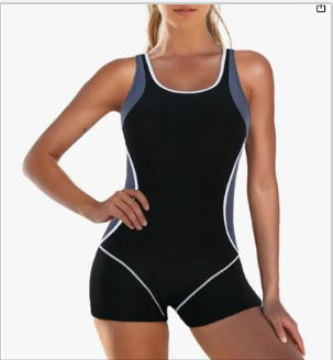 Damen Sportlicher Schwimmanzug mit Shorty-Schnitt Drune