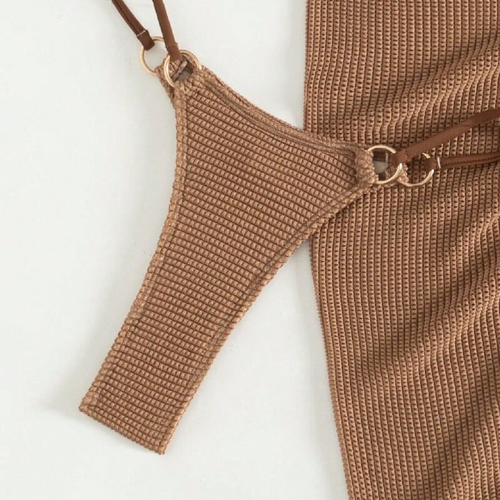 Damen Triangel-Bikini mit Wickelrock Drune