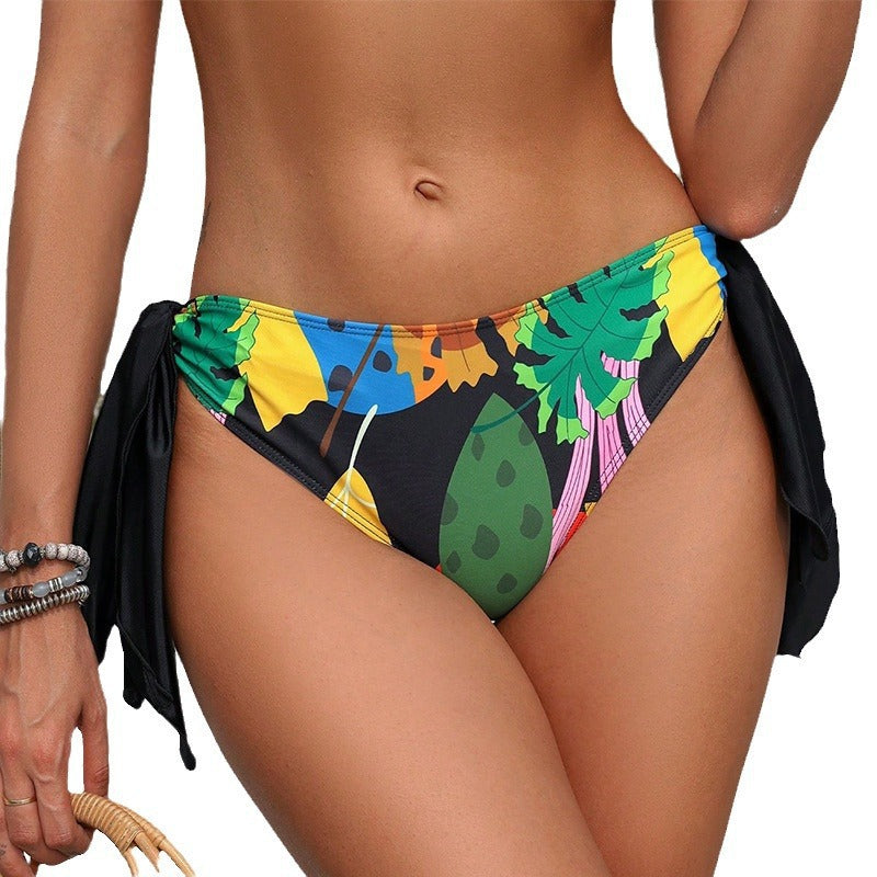 Damen Bikinis mit hohem Beinausschnitt und verspielten Seitenschnüren Drune