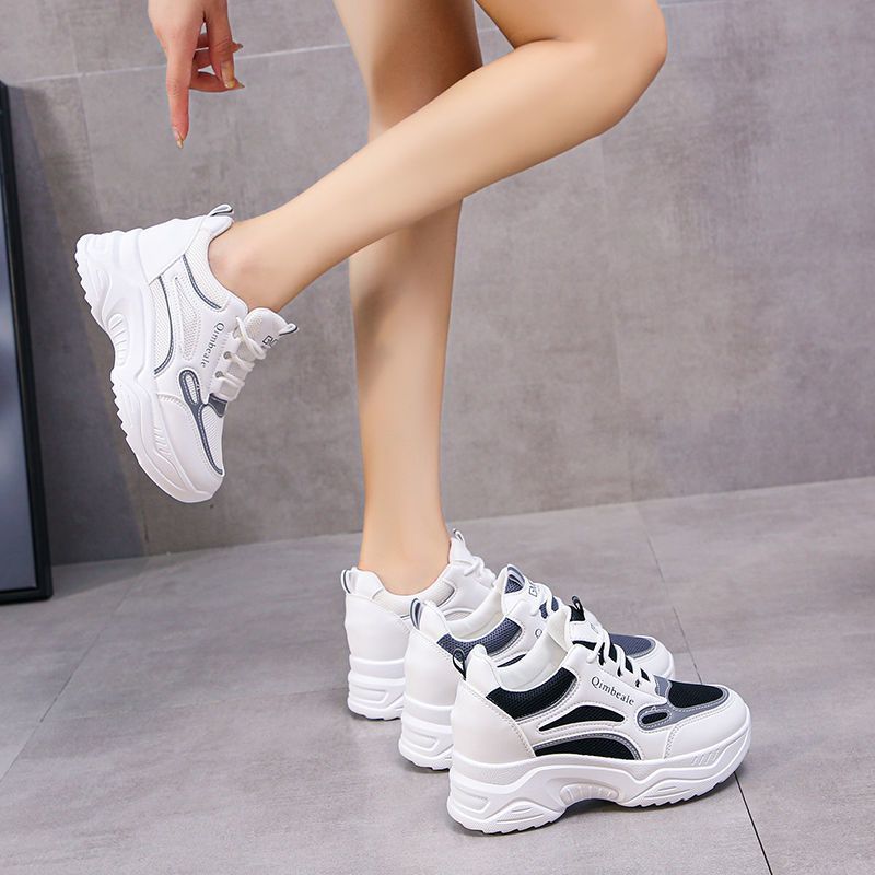 Damen Modische Chunky Sneakers mit ergonomischer Dämpfung und stabiler Sohle Drune