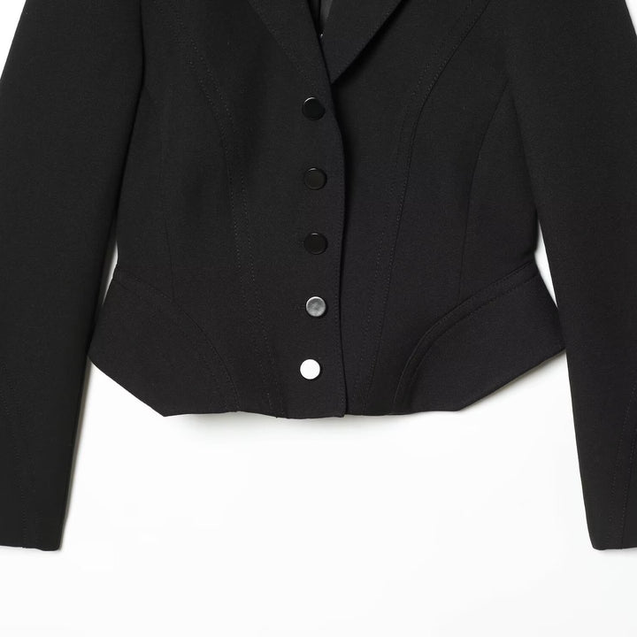 Damen Taillierter Blazer mit Korsettnähten und figurformender Taille Drune