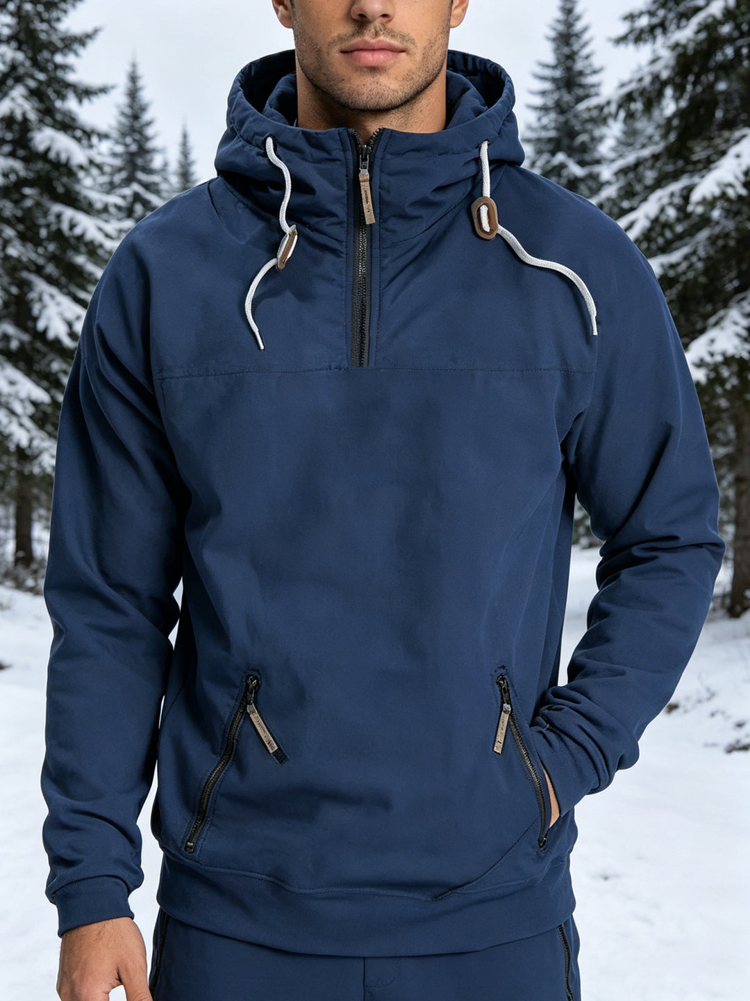 Herren Winddichte Kapuzenjacke Drune