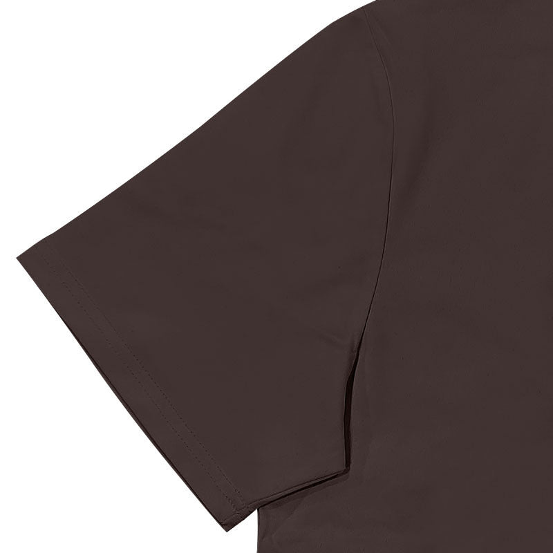 Herren Kurzarm-Henley-Shirt mit modernen Akzenten und Knopfleiste Drune