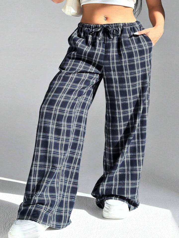 Damen lässige Karo-Hose Drune