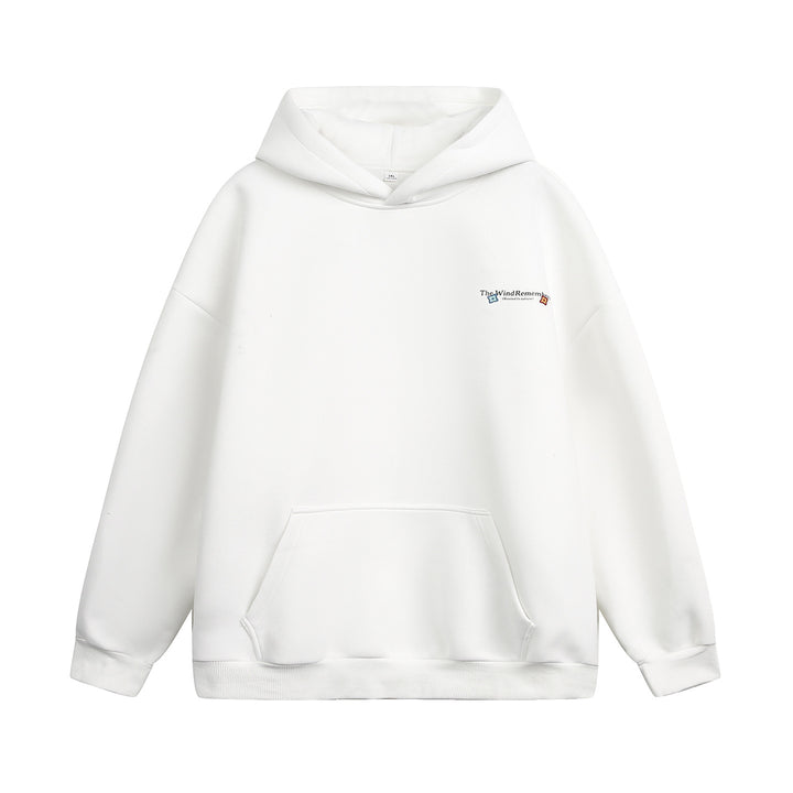 Unisex Schlichter Hoodie mit ballonförmigem Oversize‑Schnitt, gefütterter Kapuze & Kängurutasche Drune