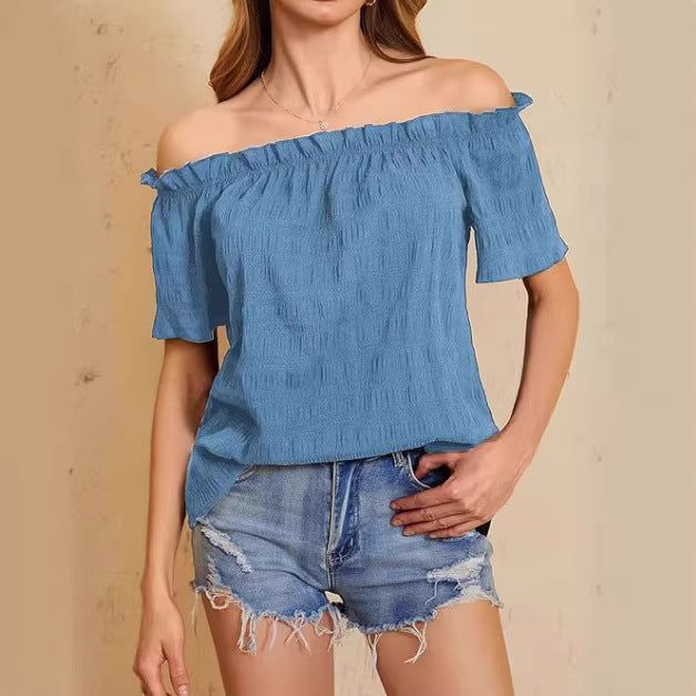 Damen Off-Shoulder Bluse Drune