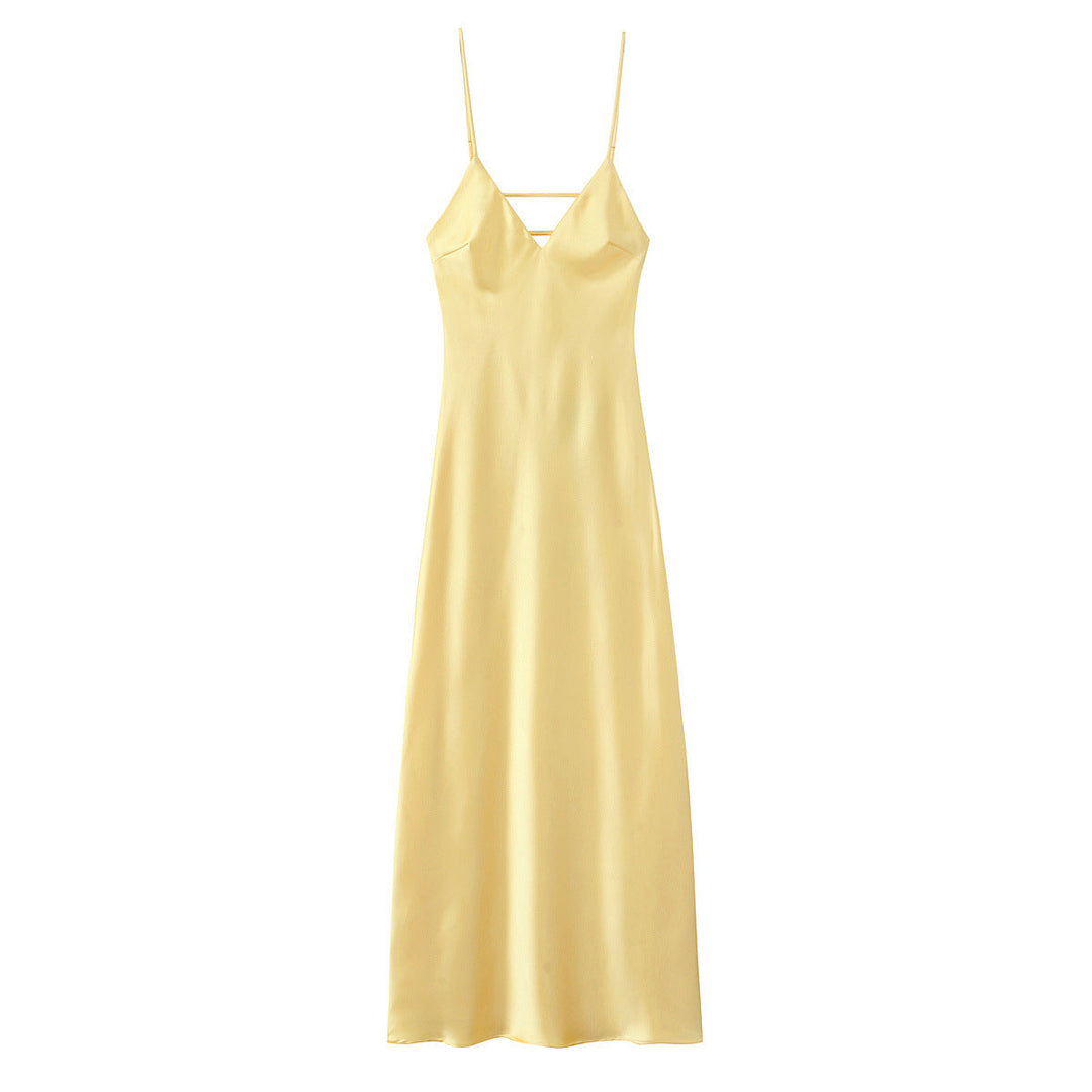 Drune | Glamouröses Midi Sling Langkleid