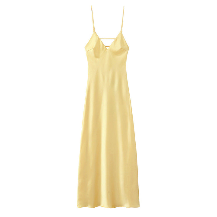 Drune | Glamouröses Midi Sling Langkleid