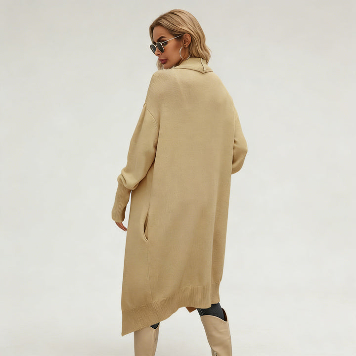 Damen lässiger Strickcardigan mit asymmetrischem Schnitt und weichem Material Drune