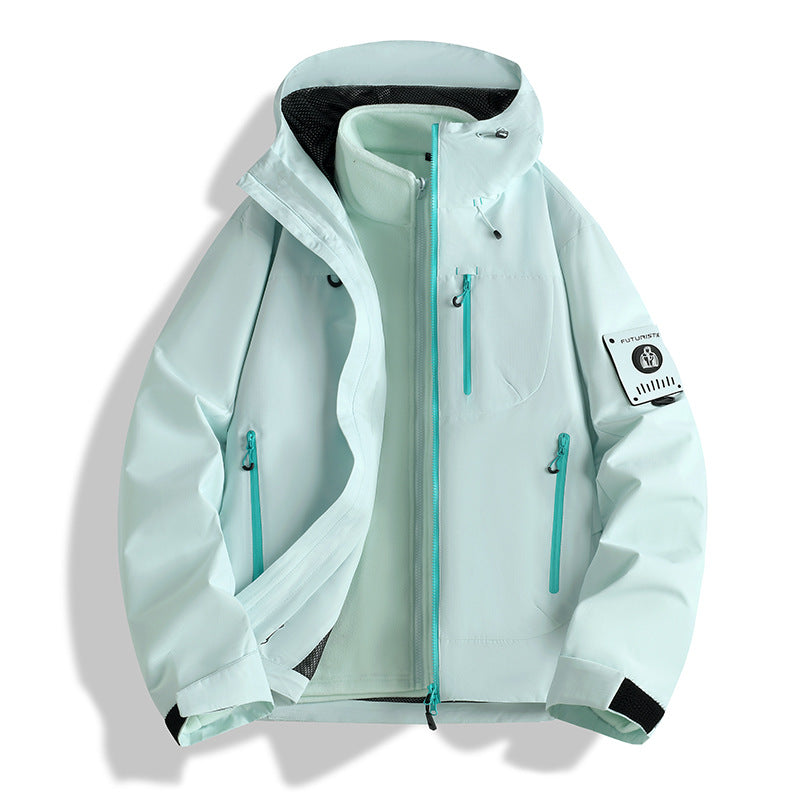 Herren Funktions-Softshelljacke mit abnehmbarem Fleece-Innenfutter Drune