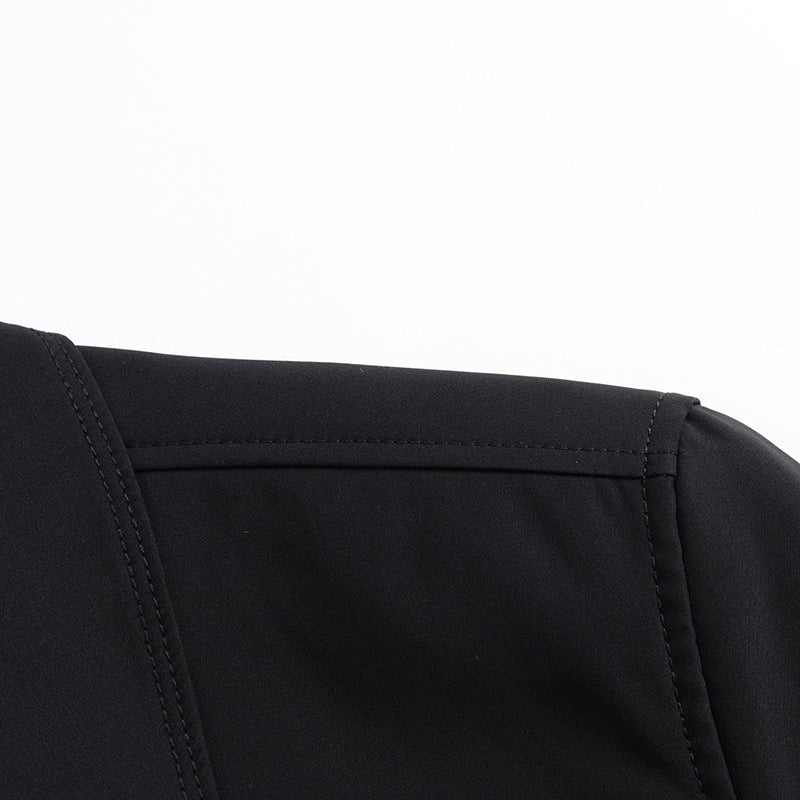 Herren Klassischer Trenchcoat mit karierter Innenfutter und Wetterschutz Drune