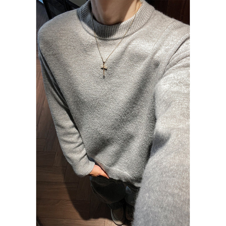 Herren Modischer Rundhals-Pullover Drune