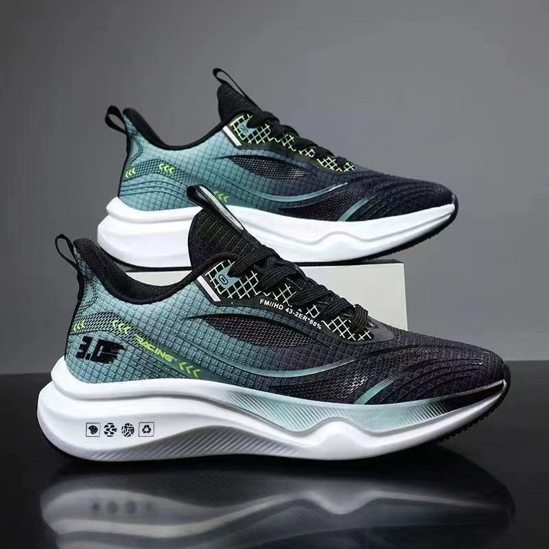 Unisex leichte Street-Running Sneaker mit geformter Energierückführungssohle und atmungsaktivem Netzoberteil Drune