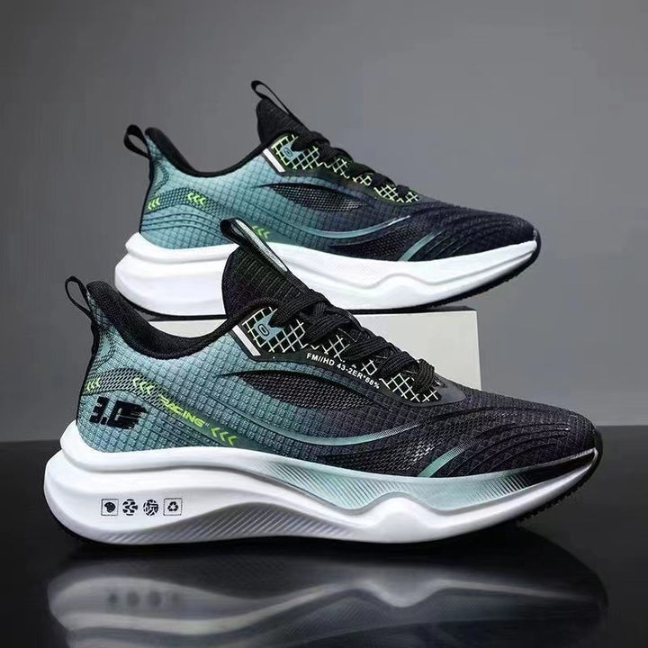 Unisex leichte Street-Running Sneaker mit geformter Energierückführungssohle und atmungsaktivem Netzoberteil Drune