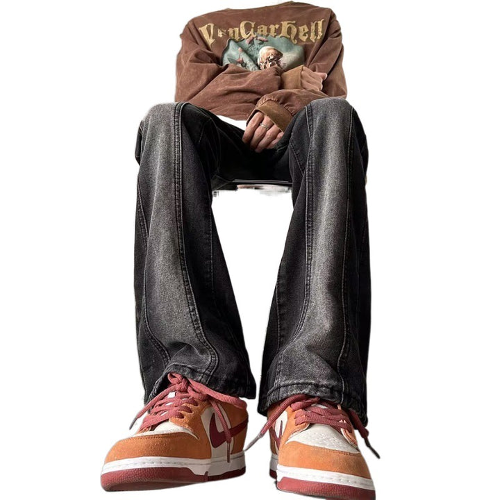 Herren weite Street-Style Jeans mit einzigartigem Design Drune