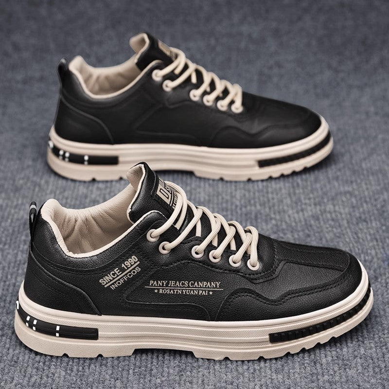 Herren modischer Freizeit‑Sneaker mit dicker Plateausohle, gepolstertem Schaft und verstärkter Zehenkappe Drune
