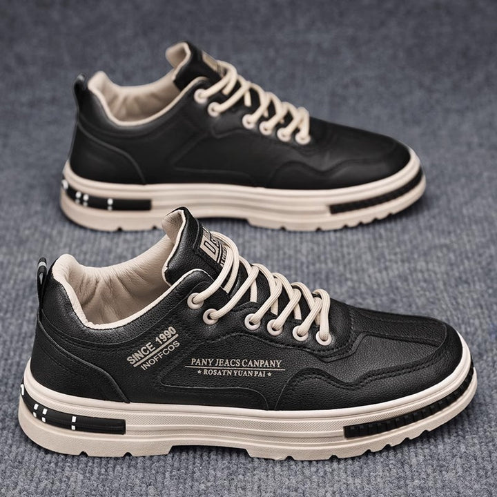 Herren modischer Freizeit‑Sneaker mit dicker Plateausohle, gepolstertem Schaft und verstärkter Zehenkappe Drune