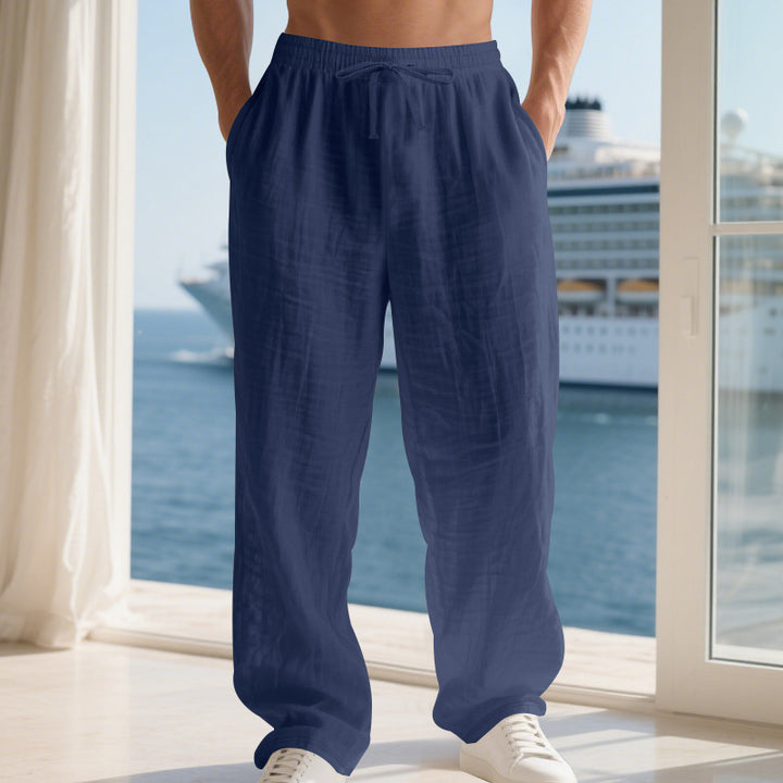 Herren Bequeme Sommerhose mit elastischem Bund Drune