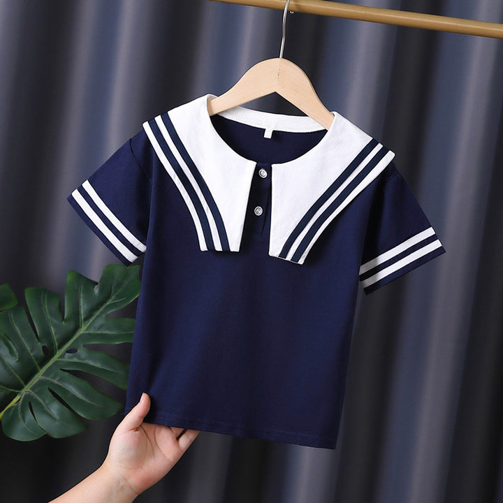 Mädchen Matrosen-T-Shirt Drune