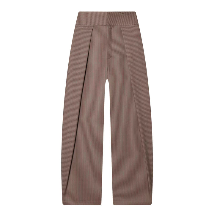 Damen elegante weite Hose mit feinen Falten Drune