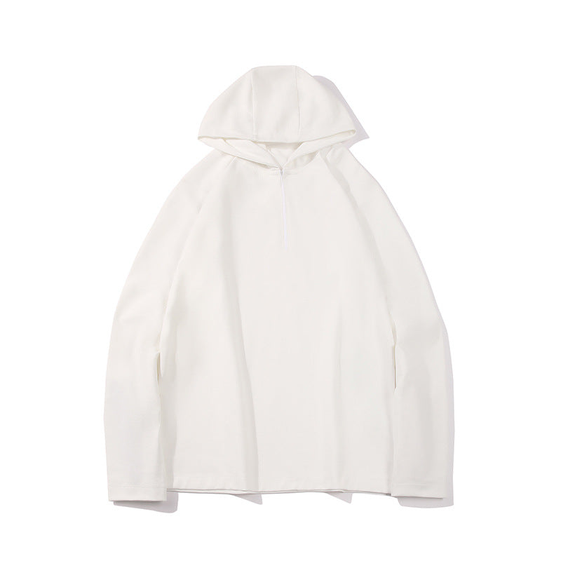 Herren Leichter Halbzip-Kapuzenpullover im Oversize-Relaxed-Fit aus technischem Jersey Drune