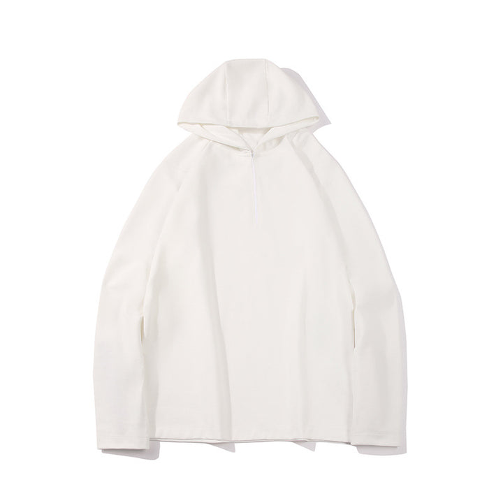 Herren Leichter Halbzip-Kapuzenpullover im Oversize-Relaxed-Fit aus technischem Jersey Drune