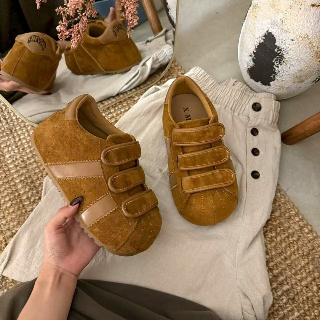 Damen Sportliche Sneaker mit Klettverschluss Drune