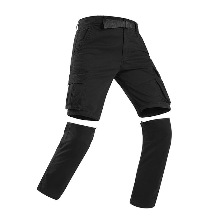 Herren Modulare Cargohose mit Reißverschluss-Beinabtrennung und Multifachtaschen Drune