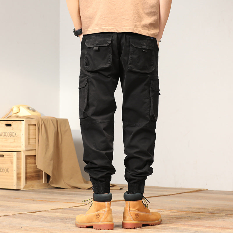 Herren Tapered-Cargo-Joggerhose mit verstärkten Kniepartien und elastischem Saum Drune