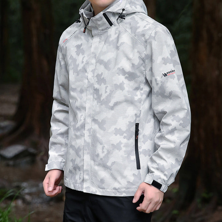 Herren wetterfeste Outdoor-Jacke Drune
