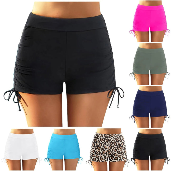 Damen sportliche Badeshorts mit verstellbarem Bund Drune