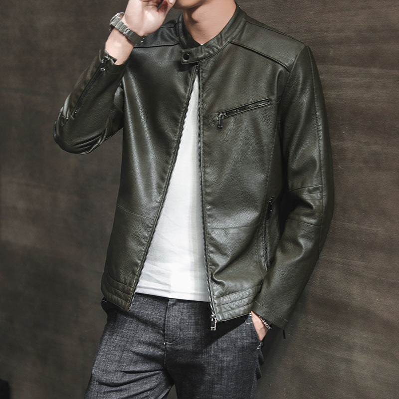 Herren Modische Kunstlederjacke Drune 1788321727