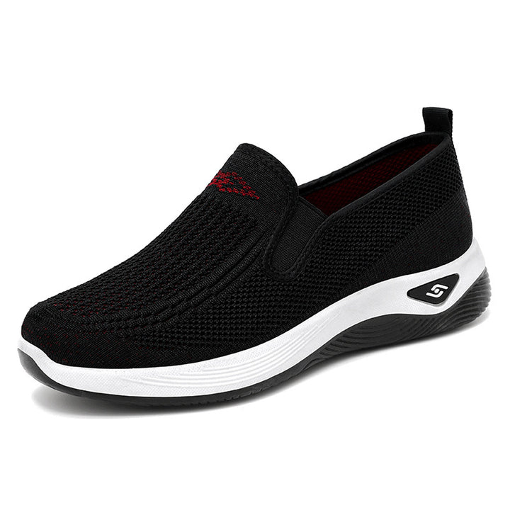 Damen nan gestrickter Slip-On Komfortsneaker mit elastischem Einstieg und Memory-Schaum-Fußbett Drune