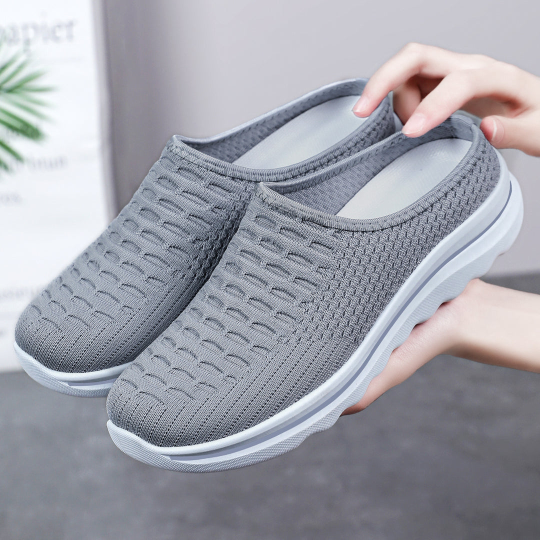 Damen nan nahtloser Komfort-Slipper mit gestricktem Obermaterial und dämpfender Profilsohle Drune