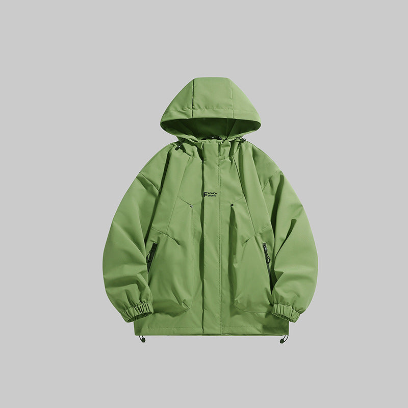 Herren multifunktionale Winterjacke mit isolierendem Fleecefutter und verstellbarer Kapuze Drune